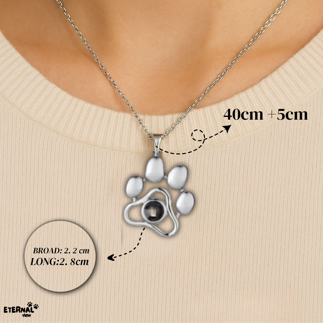 Paw Print Memory Necklace