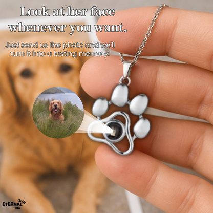 Paw Print Memory Necklace