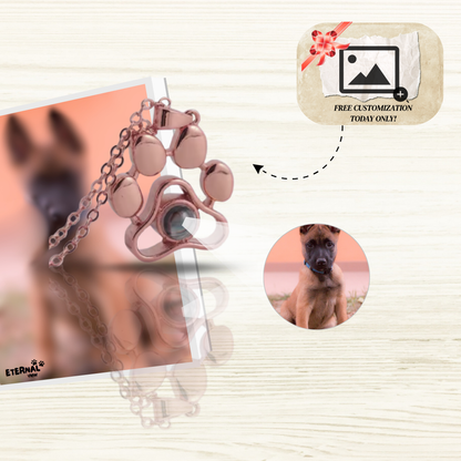 Paw Print Memory Necklace