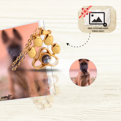Paw Print Memory Necklace